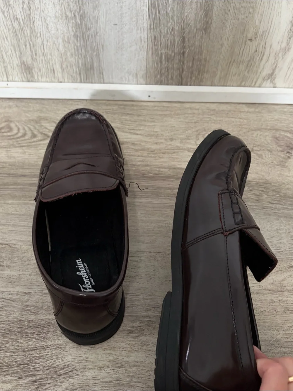 Florsheim Croquet Penny Loafer Jr. Dress shoes Boys Children Youth 6.5W burgundy